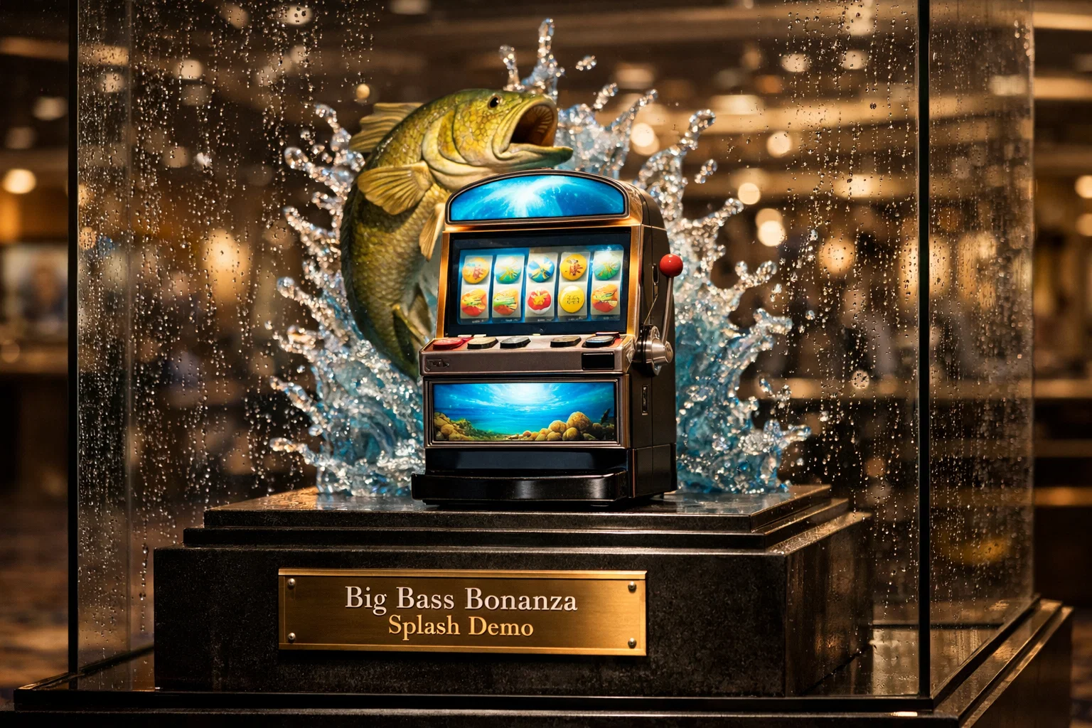 Big bass splash game fish jumping